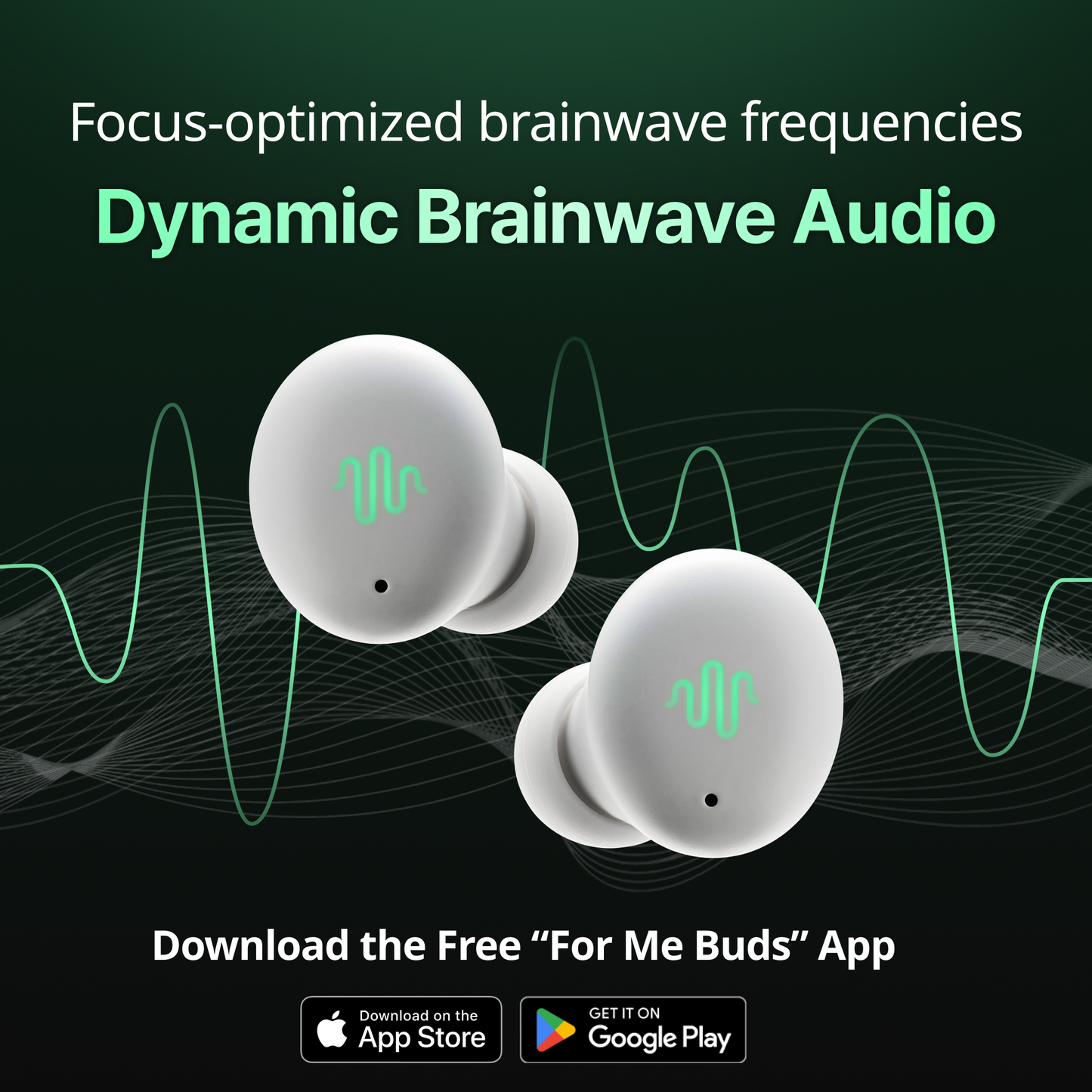 [Single Pack - Save 50%] For Me Buds : Science-Driven Focus Earbuds for Smarter Work & Study