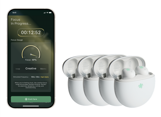 [Family Pack - Save 60%] For Me Buds : Science-Driven Focus Earbuds for Smarter Work & Study
